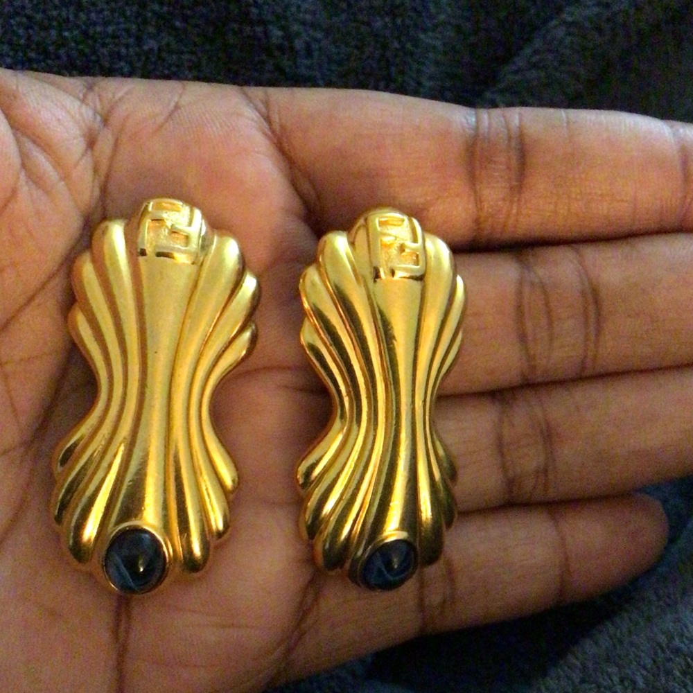 Authentic! Fendi Large Vintage Earrings